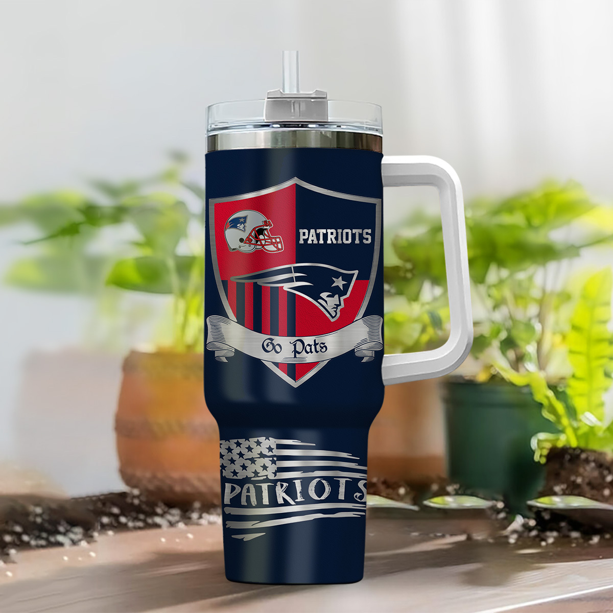 Customizable Team Spirit Tumbler with Handle - Personalize Your Name - Image 2