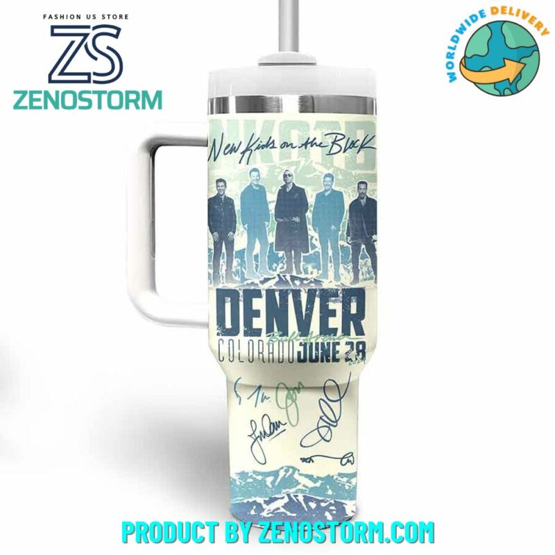 New Kids On The Block Music Custom Stanley Quencher 40oz Stainless Steel Tumbler With Handle - Threewoofs - Image 2