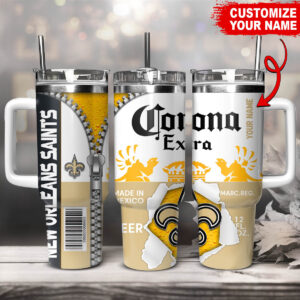 Custom Name New Orleans Saints Beer Mug - Personalized Gift for Fans