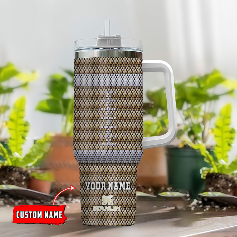 Custom NFL Team Stainless Steel Tumbler with Handle - Personalized Gift - Image 2