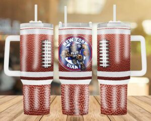 Football Fan Tumbler with Handle - Perfect Gift for Sports Lovers
