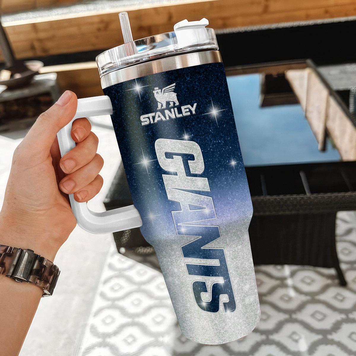 Customizable Stanley Giants Tumbler with Handle - Personalized Name Mug - Image 3