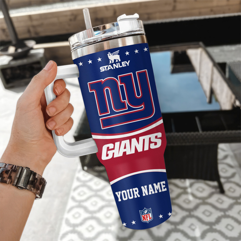 Custom NFL Team Insulated Tumbler with Handle - Personalized Name - Image 3