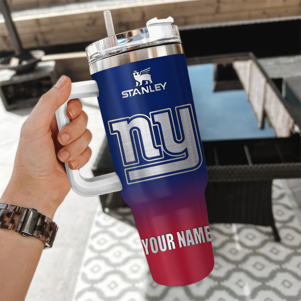 Custom NFL Team Tumbler with Handle - Insulated Travel Mug Gift - Image 3