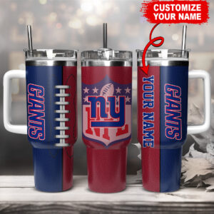 Customizable Football Team Tumbler with Handle – Perfect Gift for Fans