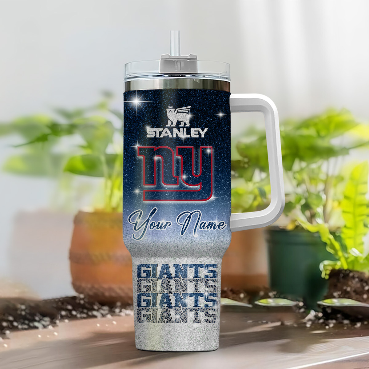 Customizable Stanley Giants Tumbler with Handle - Personalized Name Mug - Image 2