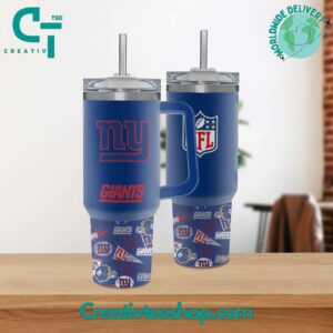NY Giants Insulated Tumbler with Handle - Perfect for Game Day & Everyday Use