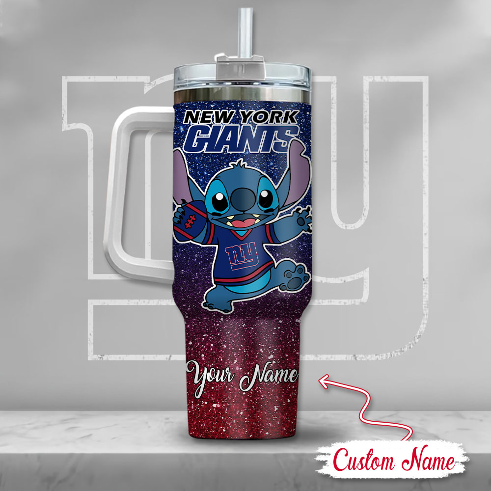 Customizable New York Giants Tumbler with Cute Character Design - Image 3