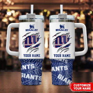 Customizable Giants Tumbler with Handle - Personalized Gift for Fans