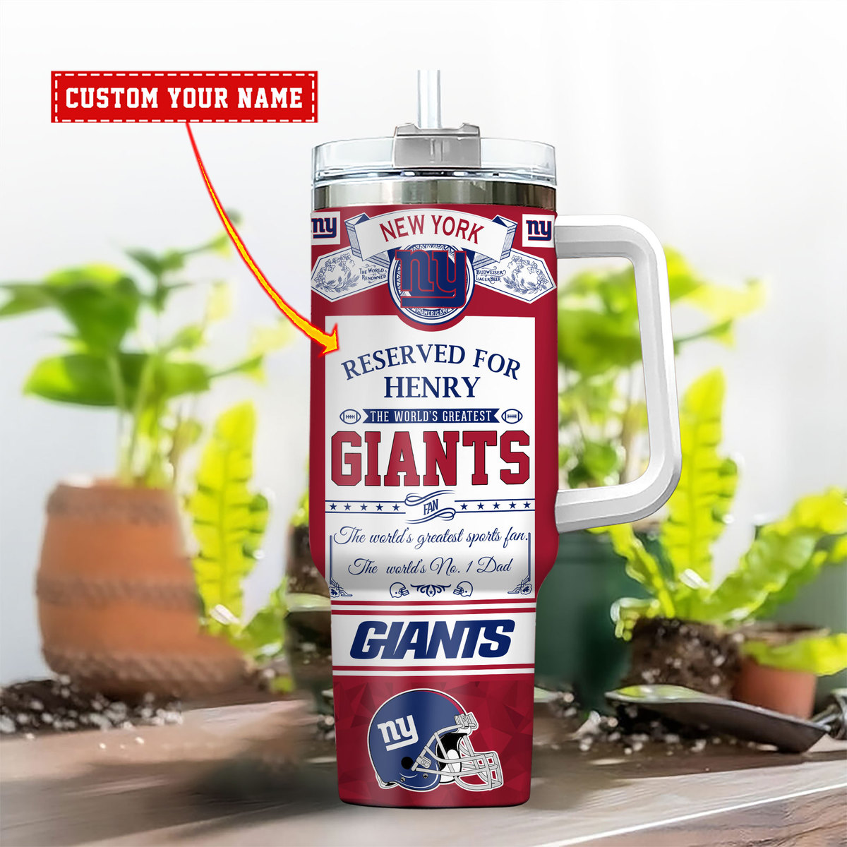 Custom New York Giants Fan Mug - Personalized Gift for Sports Lovers - Image 2