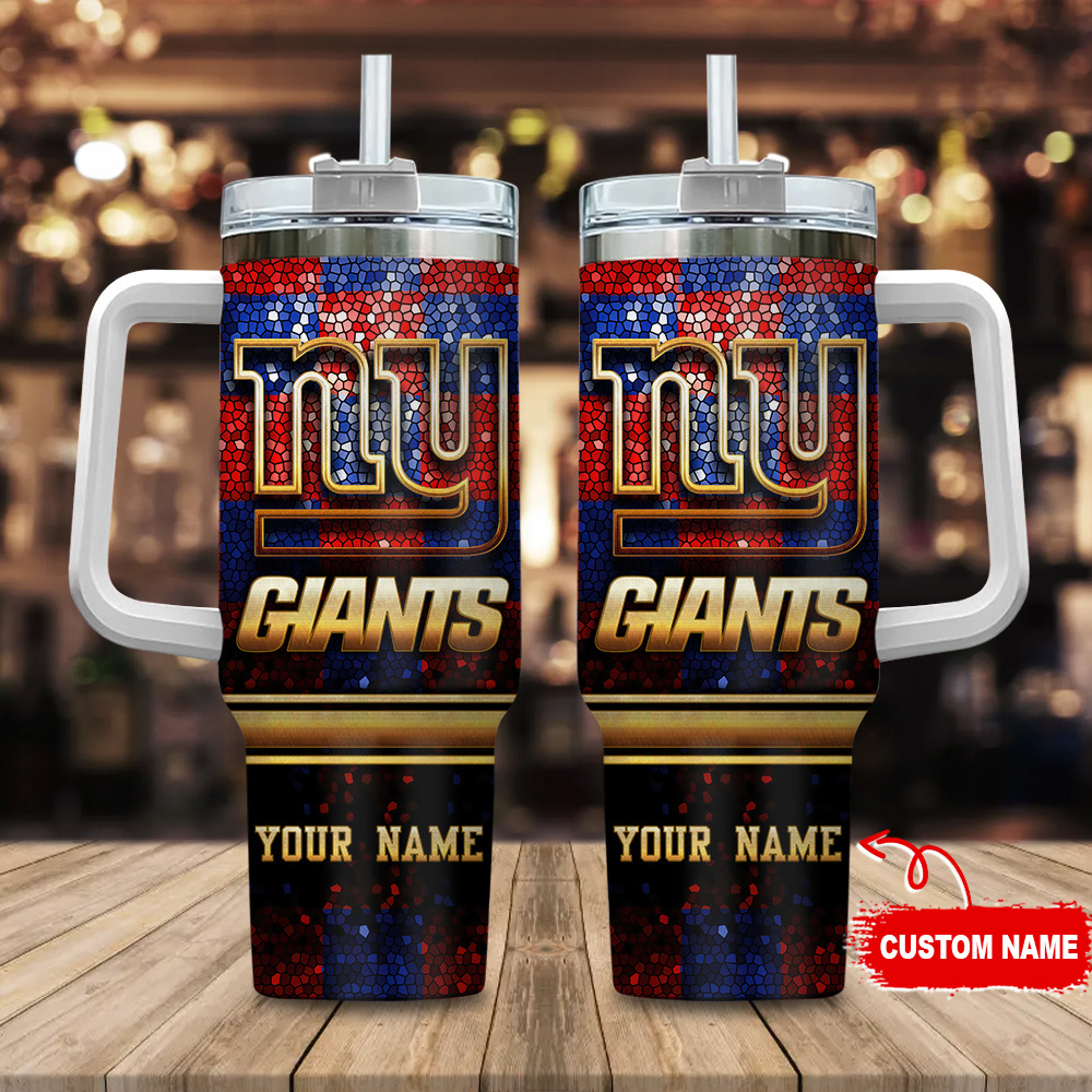 Customizable Team Logo Tumbler - Personalized Insulated Travel Mug with Handle