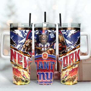 Epic Football Fan Tumbler - New York Giants Graphic Travel Mug