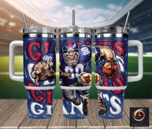 Premium Football Fan Tumbler – Insulated Sports Mug with Handle & Straw