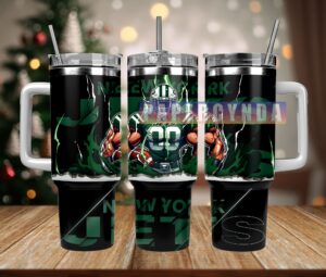 New York Jets Tumbler with Handle - Perfect Gift for Football Fans