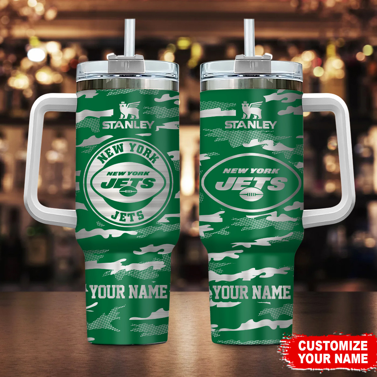 Customize Your New York Jets Stanley Tumbler - Personalized Gift