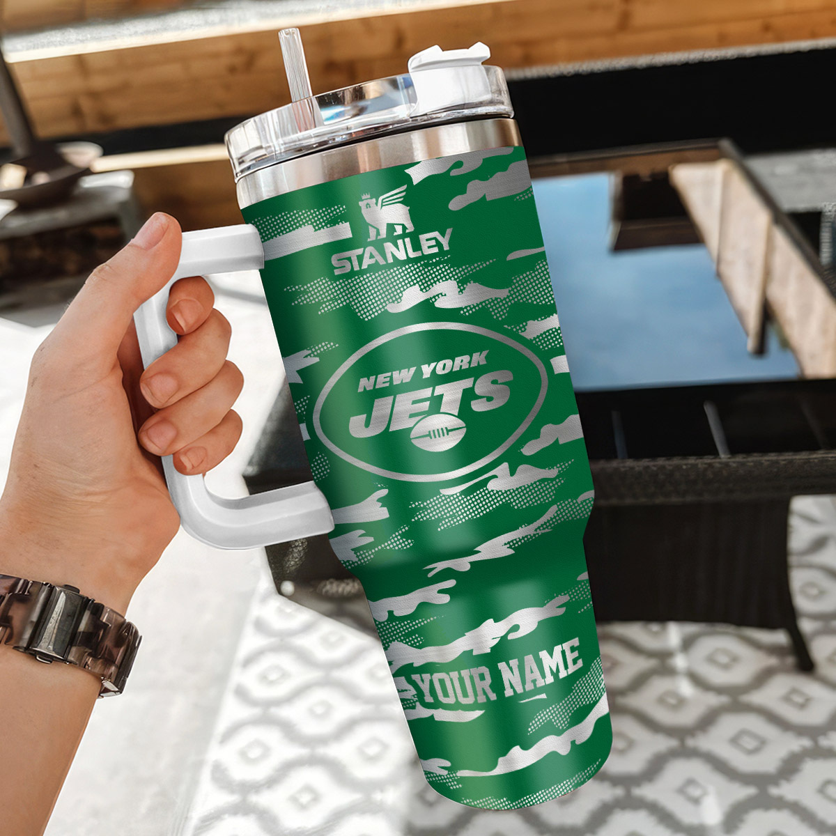 Customize Your New York Jets Stanley Tumbler - Personalized Gift - Image 3