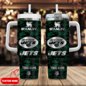 Custom New York Jets Stanley Tumbler - Personalized NFL Drinkware