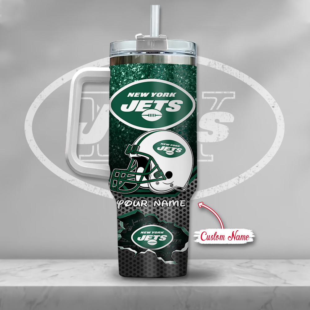 Custom New York Jets Tumbler with Mickey Design – Personalized Gift - Image 3