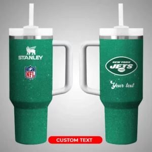 Custom Stanley NFL Team Tumbler with Straw - Personalized New York Jets Design