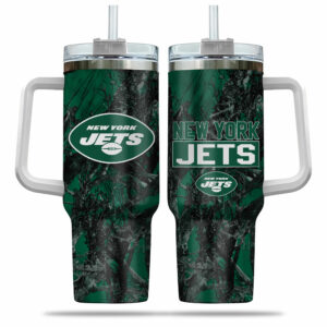 New York Jets Camouflage Travel Mug - Durable, Insulated & Stylish