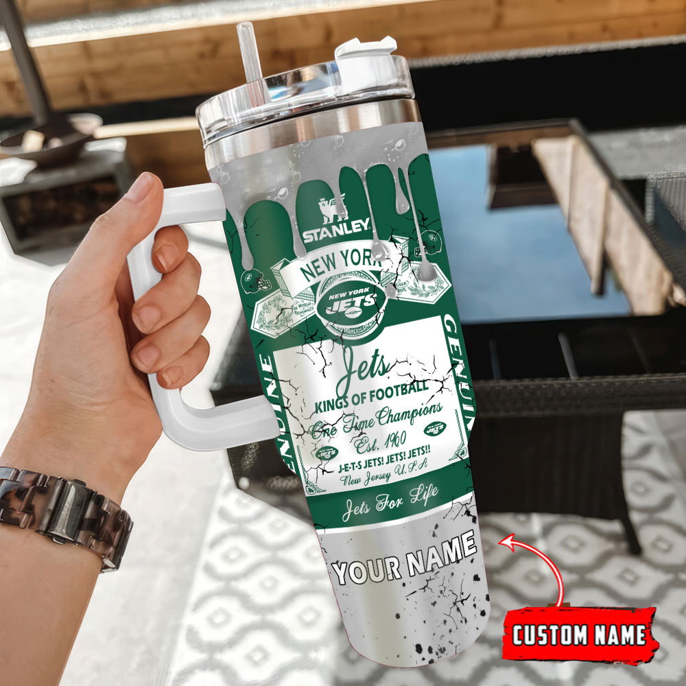 Custom New York Jets Tumbler - Personalized Insulated Mug for Fans - Image 3