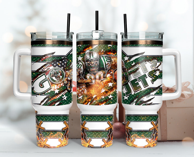 NFL Team Spirit Tumbler with Handle - Durable, Insulated & Stylish Gift