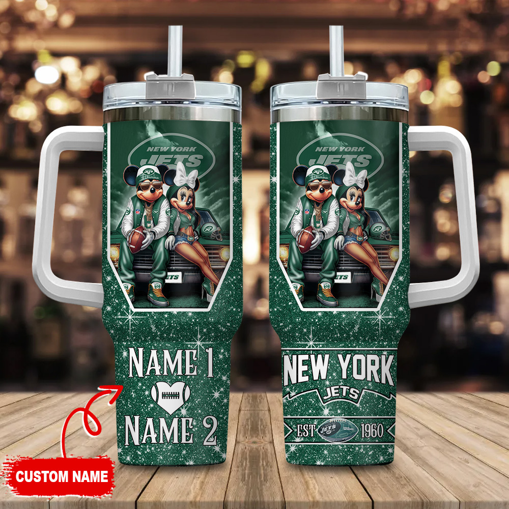 Customizable New York Football Team Tumbler with Iconic Characters - Perfect Gift!