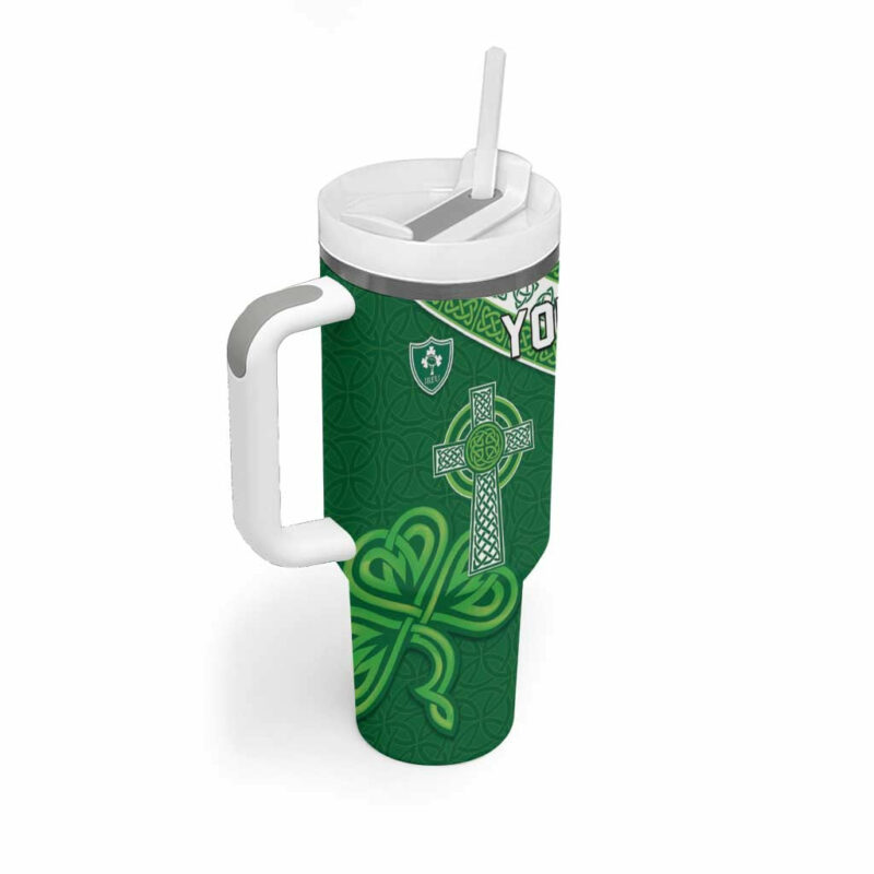 New Zealand And Ireland Rugby Custom Stanley Quencher 40oz Stainless Steel Tumbler With Handle - Threewoofs - Image 2