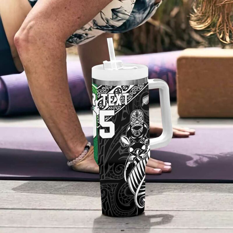 New Zealand And Ireland Rugby Custom Stanley Quencher 40oz Stainless Steel Tumbler With Handle - Threewoofs - Image 6