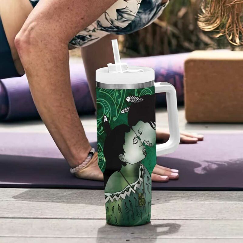 New Zealand Aroha Koe Mama Custom Stanley Quencher 40oz Stainless Steel Tumbler With Handle - Threewoofs - Image 6