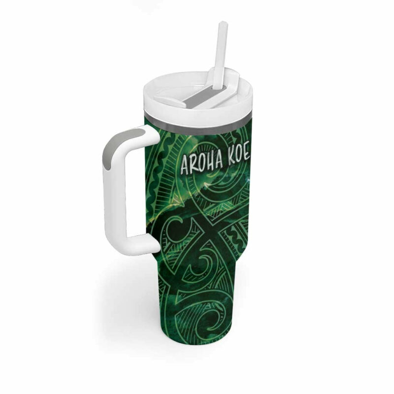 New Zealand Aroha Koe Mama Custom Stanley Quencher 40oz Stainless Steel Tumbler With Handle - Threewoofs - Image 2