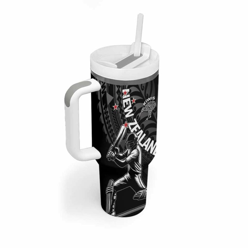 New Zealand Cricket Maori Kiwi Black Fern Custom Stanley Quencher 40oz Stainless Steel Tumbler With Handle - Threewoofs - Image 3