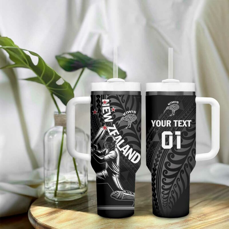 New Zealand Cricket Maori Kiwi Black Fern Custom Stanley Quencher 40oz Stainless Steel Tumbler With Handle - Threewoofs - Image 9