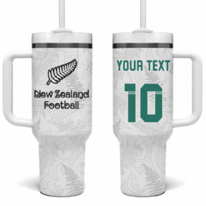 New Zealand Football Custom Stanley Quencher 40oz Stainless Steel Tumbler With Handle - Threewoofs