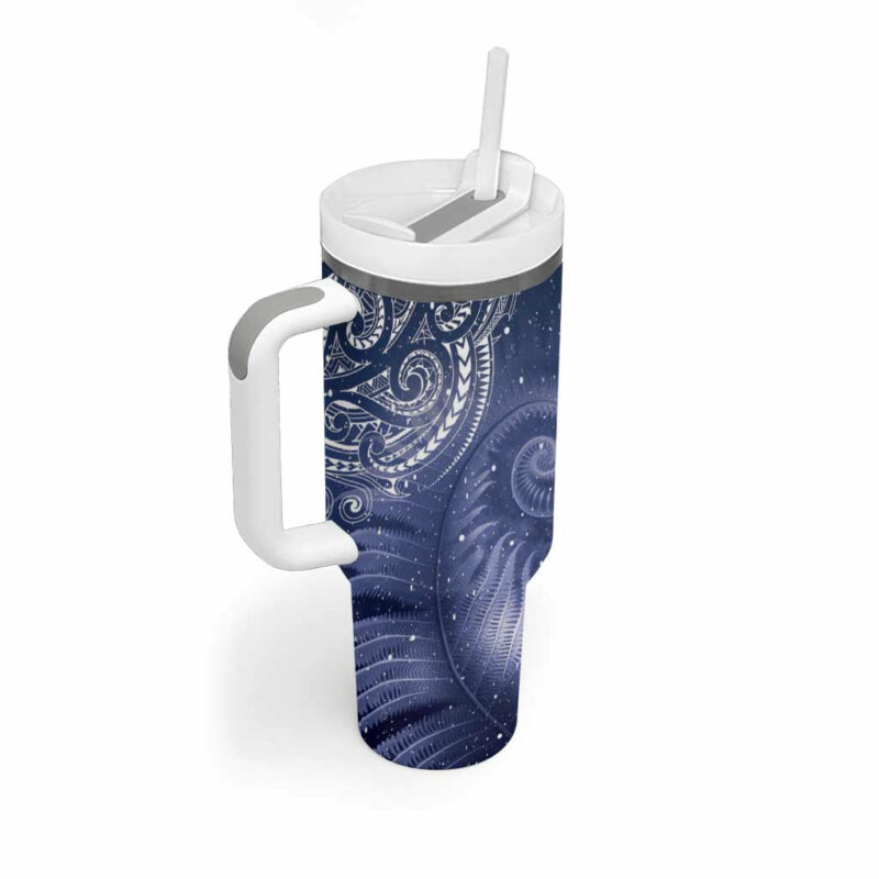 New Zealand Galaxy Fern Custom Stanley Quencher 40oz Stainless Steel Tumbler With Handle - Threewoofs - Image 2