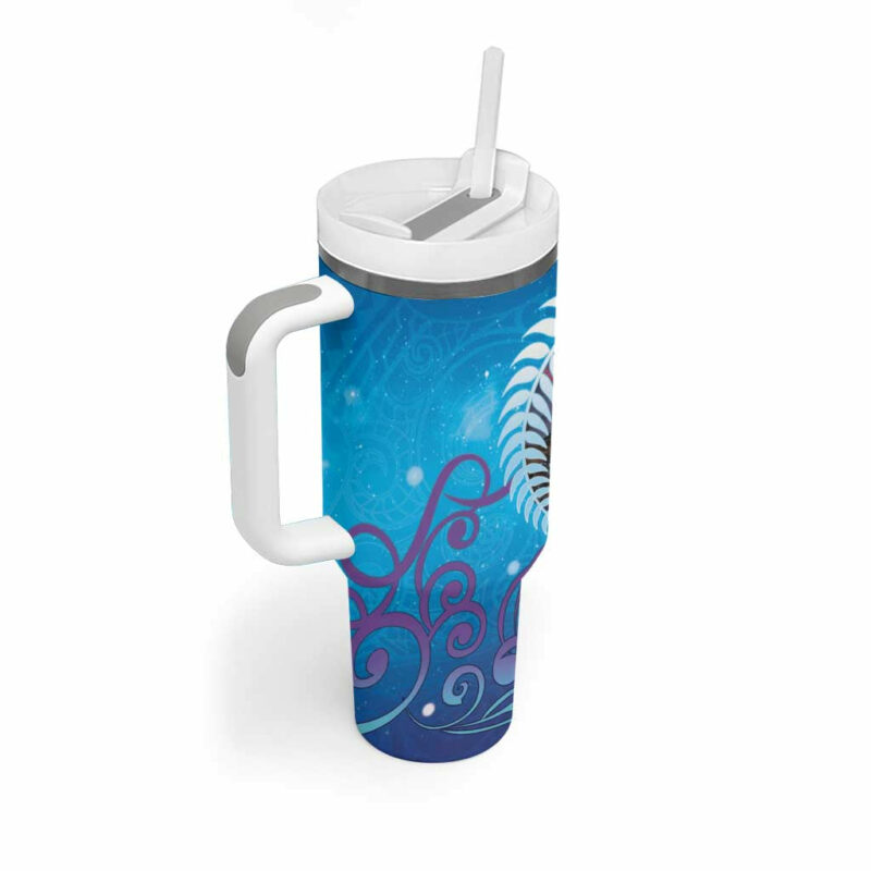 New Zealand Matapouri Beach Landscape Custom Stanley Quencher 40oz Stainless Steel Tumbler With Handle - Threewoofs - Image 2