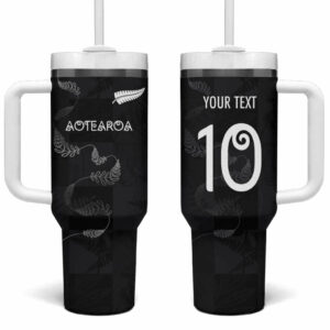 New Zealand Rugby Custom Stanley Quencher 40oz Stainless Steel Tumbler With Handle - Threewoofs