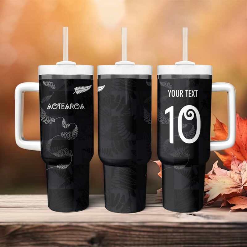 New Zealand Rugby Custom Stanley Quencher 40oz Stainless Steel Tumbler With Handle - Threewoofs - Image 4
