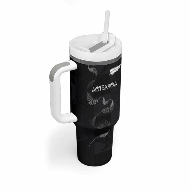 New Zealand Rugby Custom Stanley Quencher 40oz Stainless Steel Tumbler With Handle - Threewoofs - Image 2