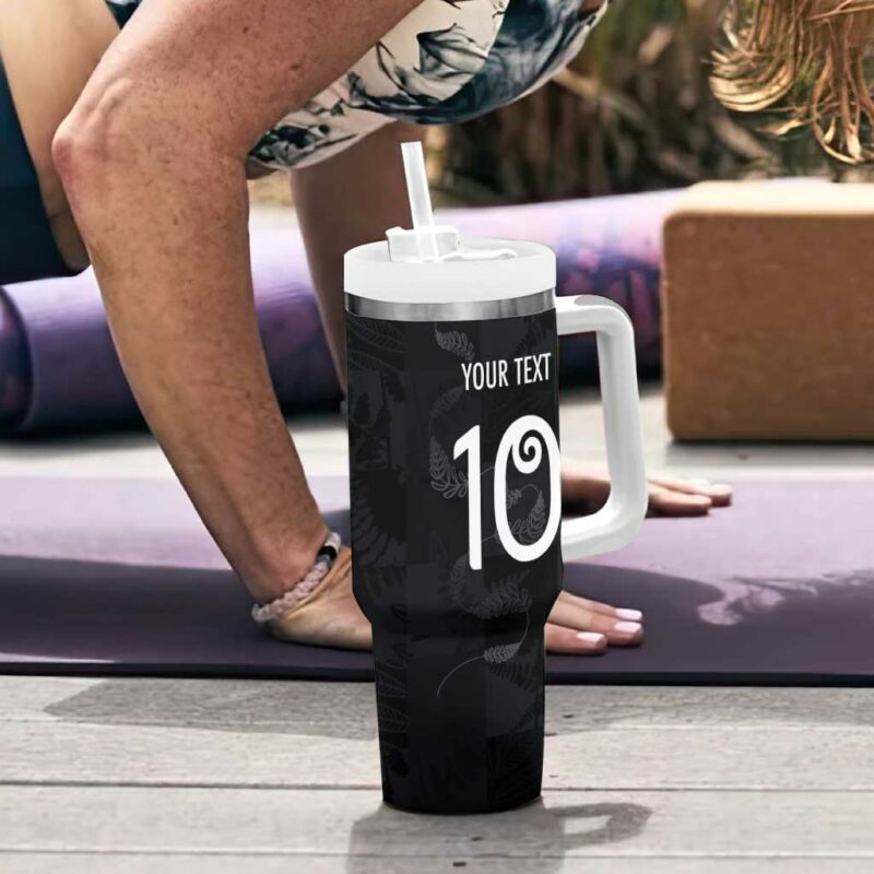 New Zealand Rugby Custom Stanley Quencher 40oz Stainless Steel Tumbler With Handle - Threewoofs - Image 6