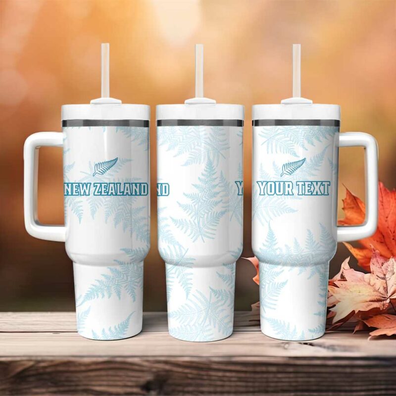 New Zealand Silver Fern Football Custom Stanley Quencher 40oz Stainless Steel Tumbler With Handle - Threewoofs - Image 4