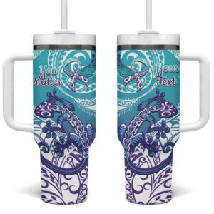 New Zealand Suicide Prevention Month You Matter NZ Fern Custom Stanley Quencher 40oz Stainless Steel Tumbler With Handle - Threewoofs