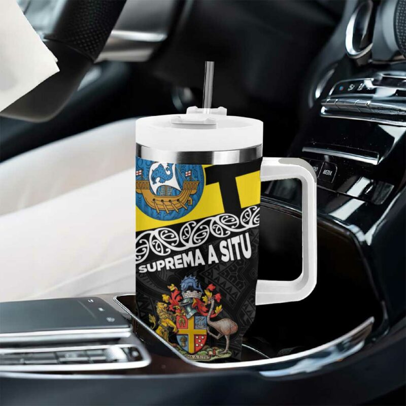 New Zealand Wellington The Capital‚Äôs Emblems Flag and Koru Art Custom Stanley Quencher 40oz Stainless Steel Tumbler With Handle - Threewoofs - Image 8