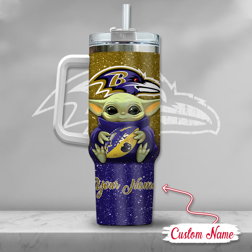 Customizable Baby Alien Football Tumbler - Perfect Gift for Fans - Image 3