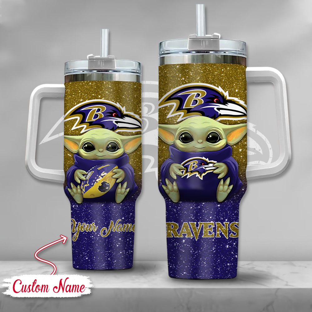 Customizable Baby Alien Football Tumbler - Perfect Gift for Fans