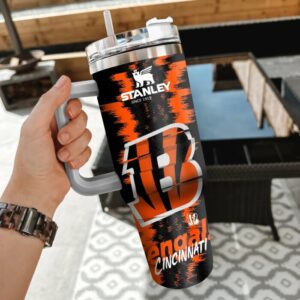 Stanley Insulated Tumbler with Handle – Cincinnati Bengals Fan Edition, 40 oz