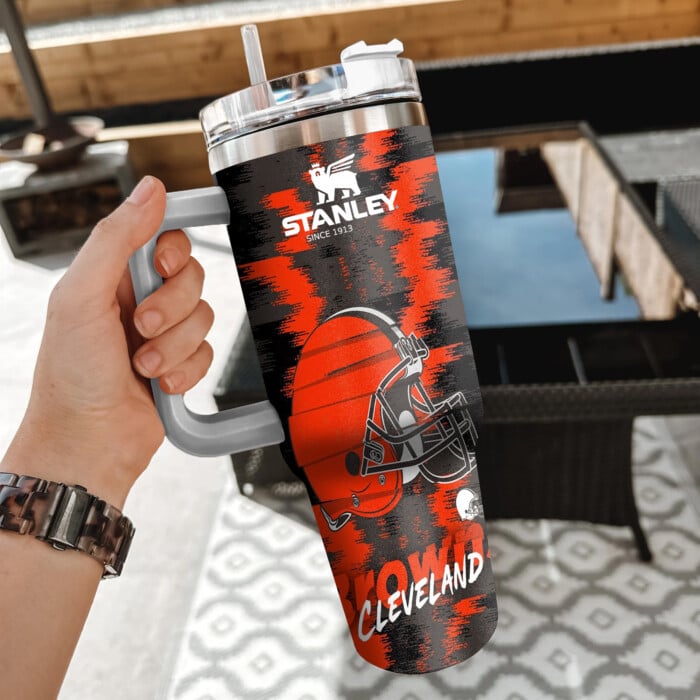 Stay Hydrated in Style with the Cleveland Football Fan Tumbler - Perfect for Game Day!