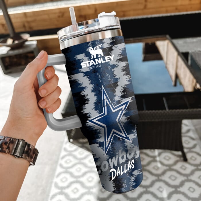 Dallas Cowboys Stanley Tumbler - Insulated Travel Mug with Handle