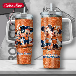 Customizable Mickey & Minnie Tumbler with Handle - Perfect Gift for Fans