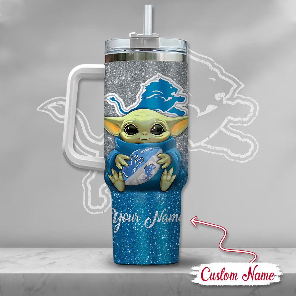 Custom Name Baby Alien Football Team Tumbler - Personalized Gift - Image 3